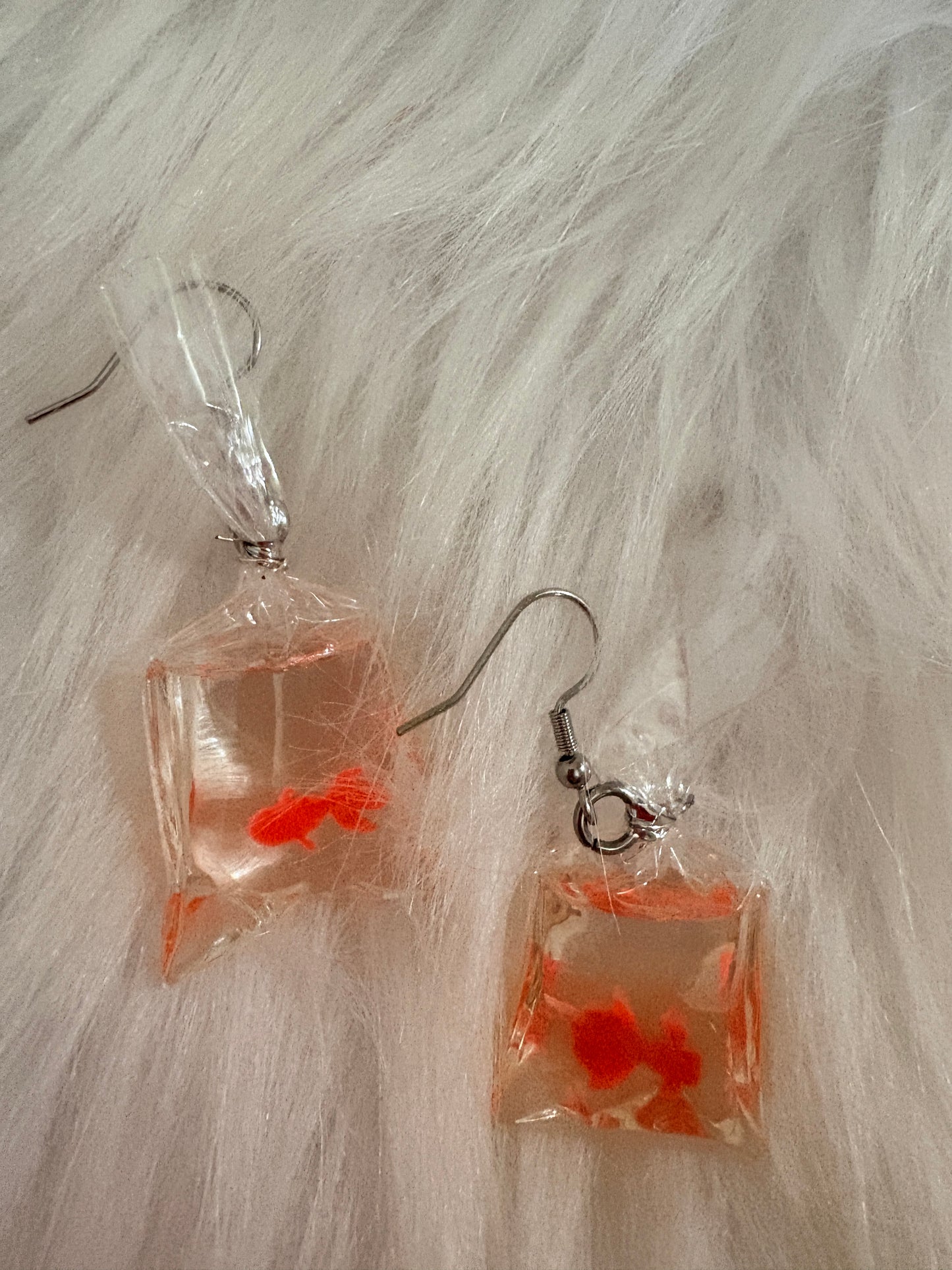 Goldfish in a Bag Earrings