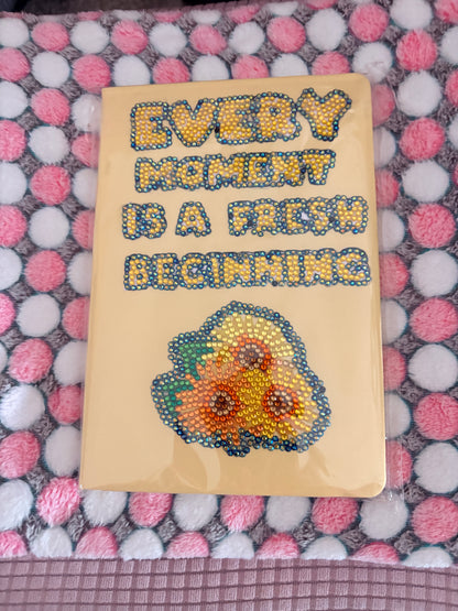 Sunflower Sunshine Bundle  includes Notebook , 2 Bookmarks + Beaded Pen