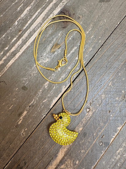 Ducky Pendant Necklace