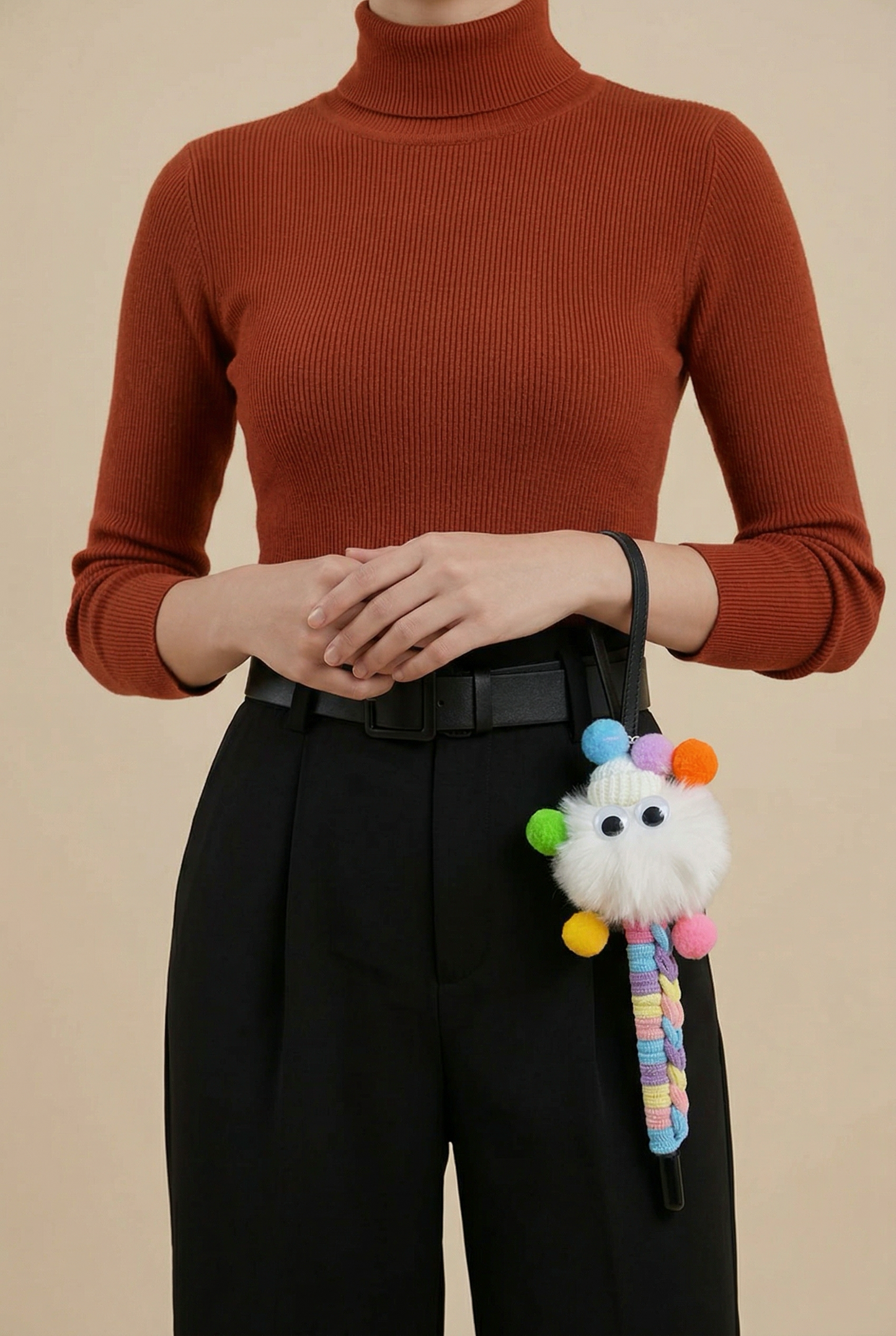 Adorable White Pom Pom Pen