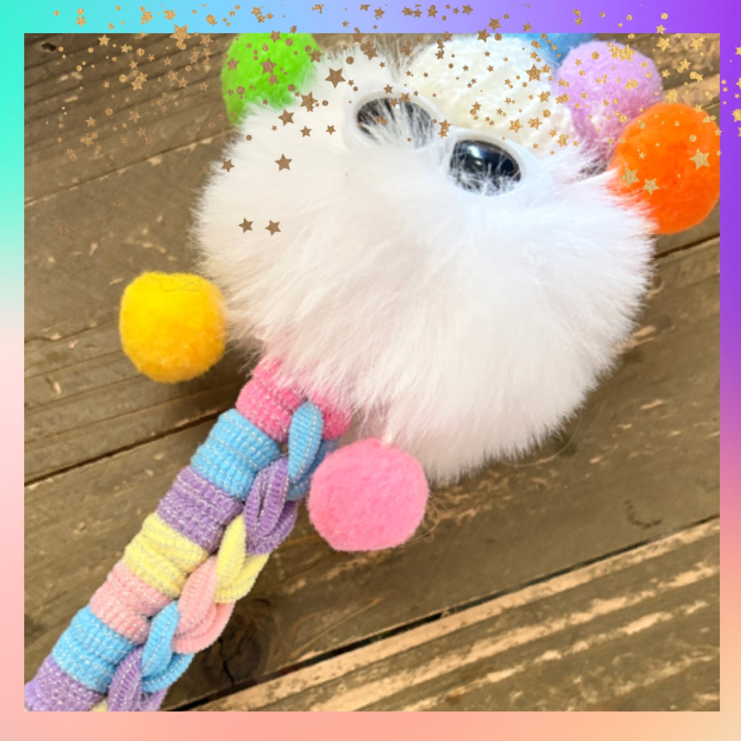 Adorable White Pom Pom Pen