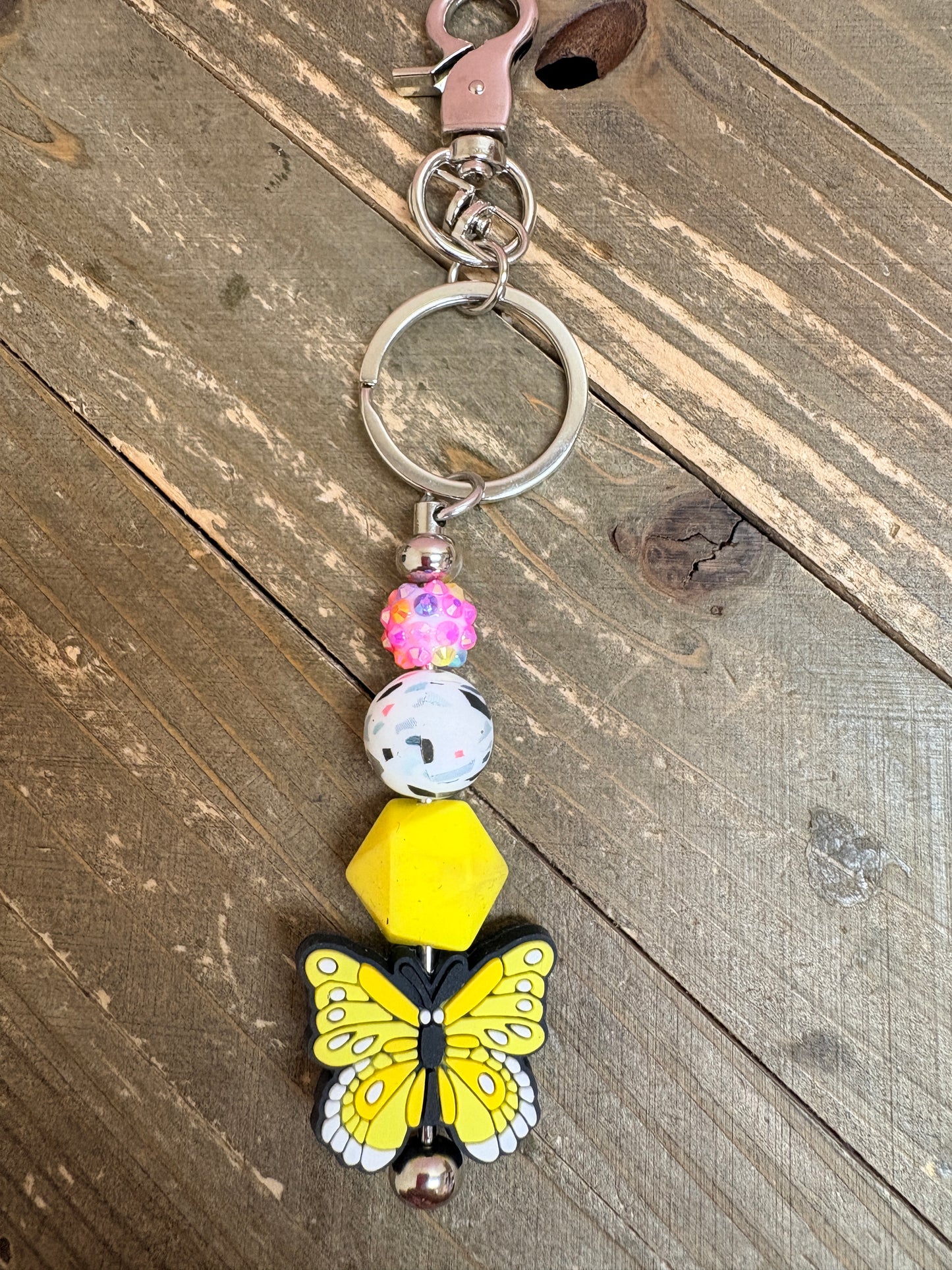 Chic Bundle – Diamond Art Zip Pouch, Butterfly Keychain &amp; Purple Bling Pen