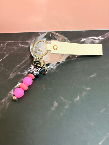 Pretty Pink Butterfly keychain