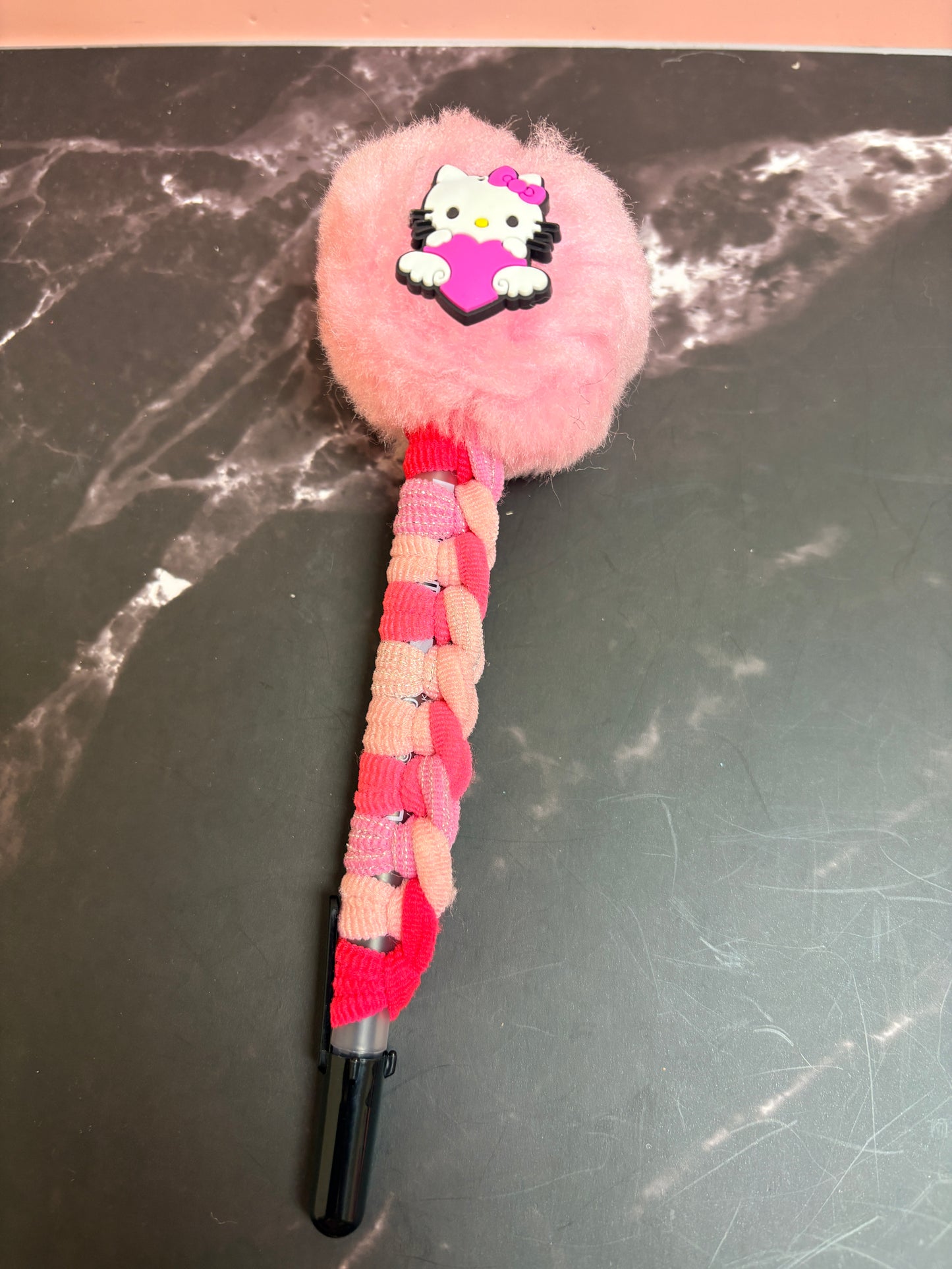 Shades of Pink Pom Pom Pens - 3 to choose from
