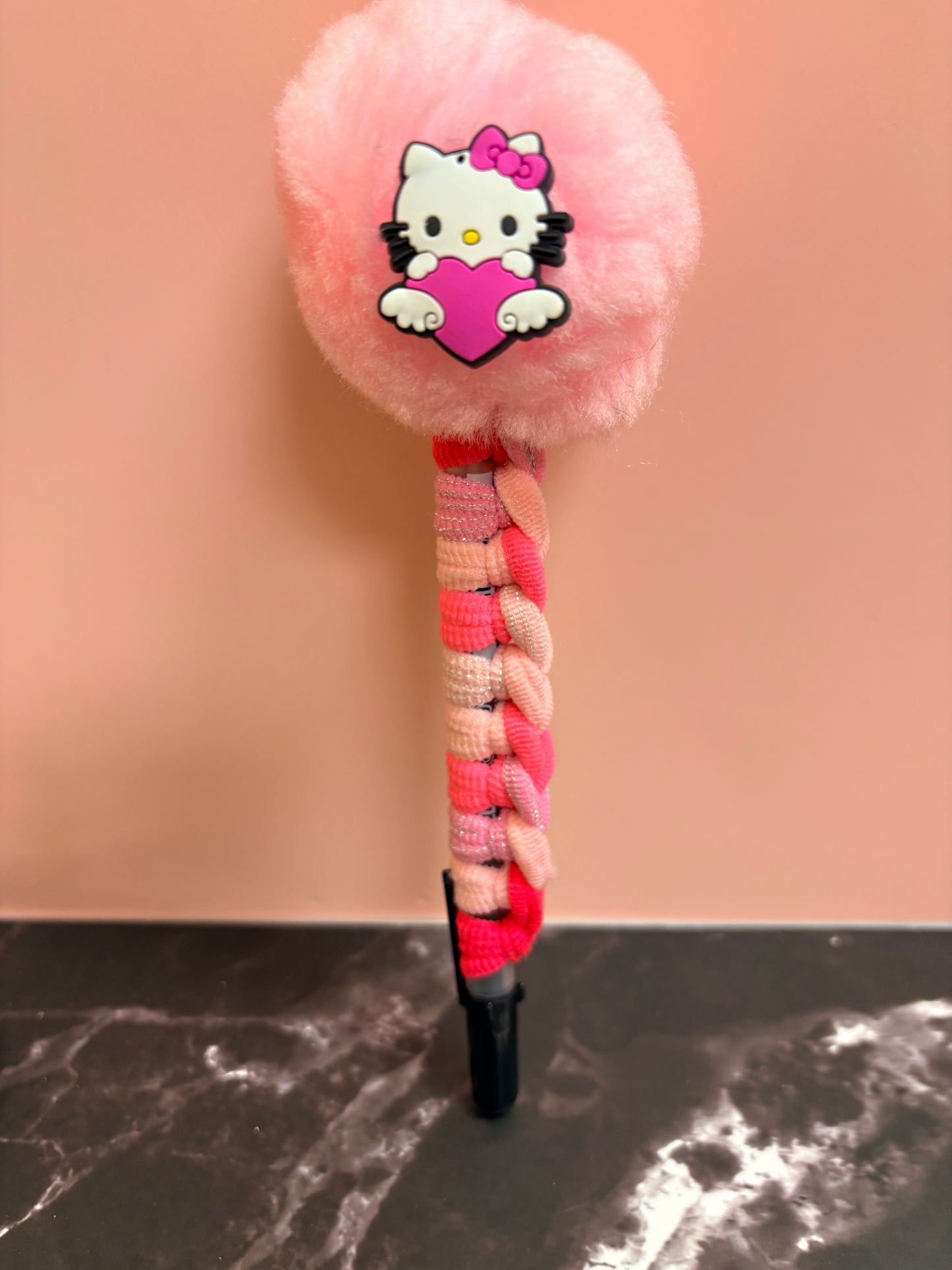 Shades of Pink Pom Pom Pens - 3 to choose from