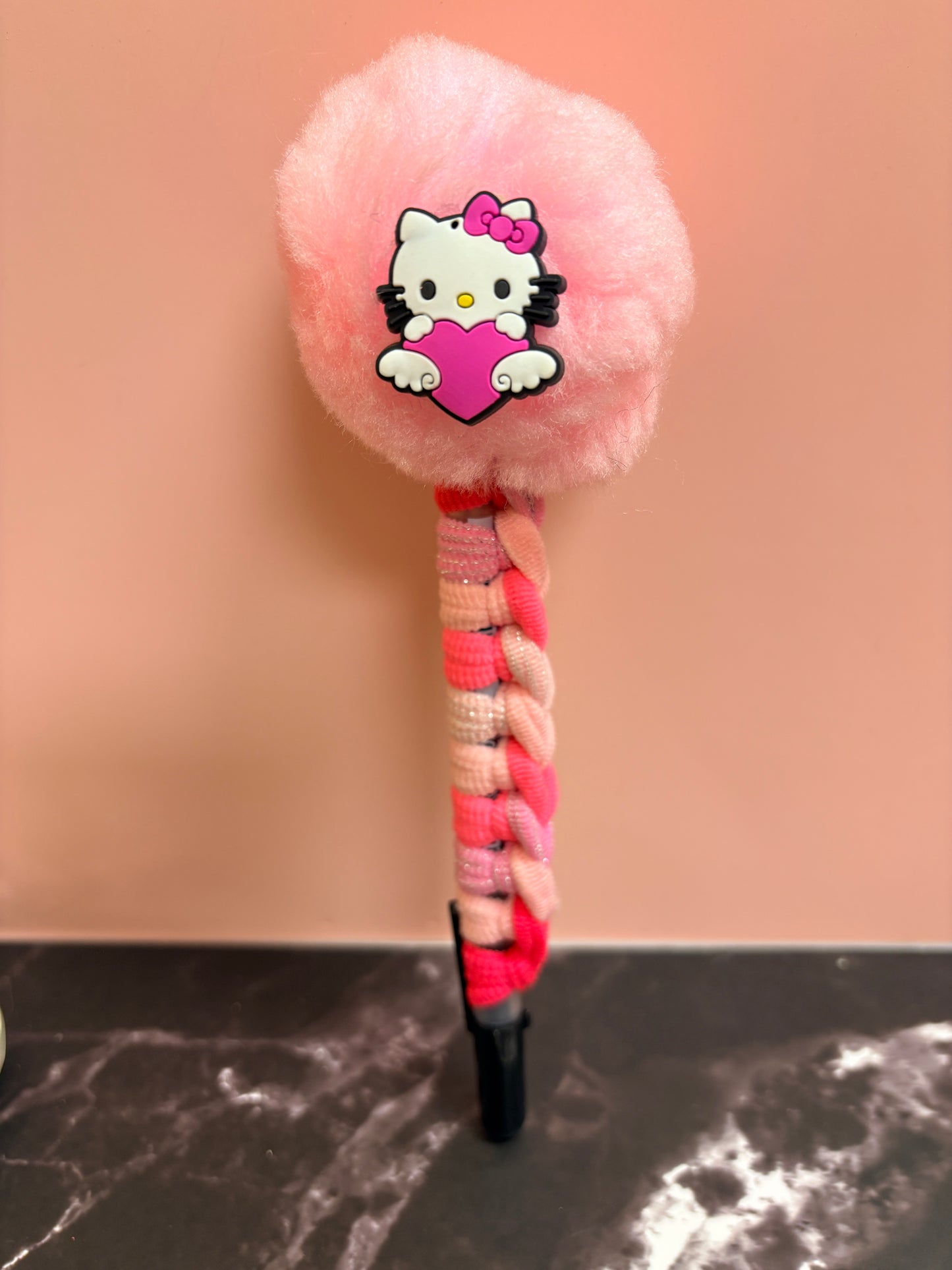 Shades of Pink Pom Pom Pens - 3 to choose from
