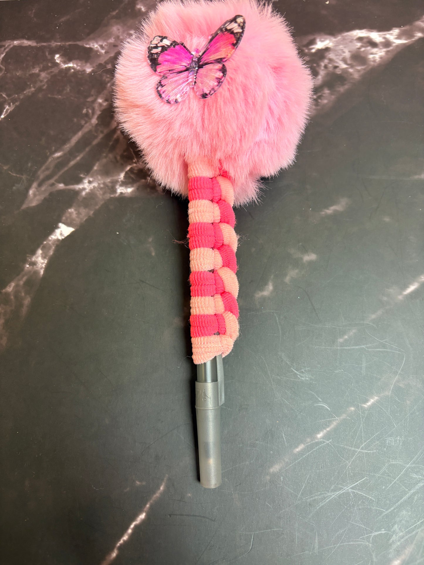 Shades of Pink Pom Pom Pens - 3 to choose from