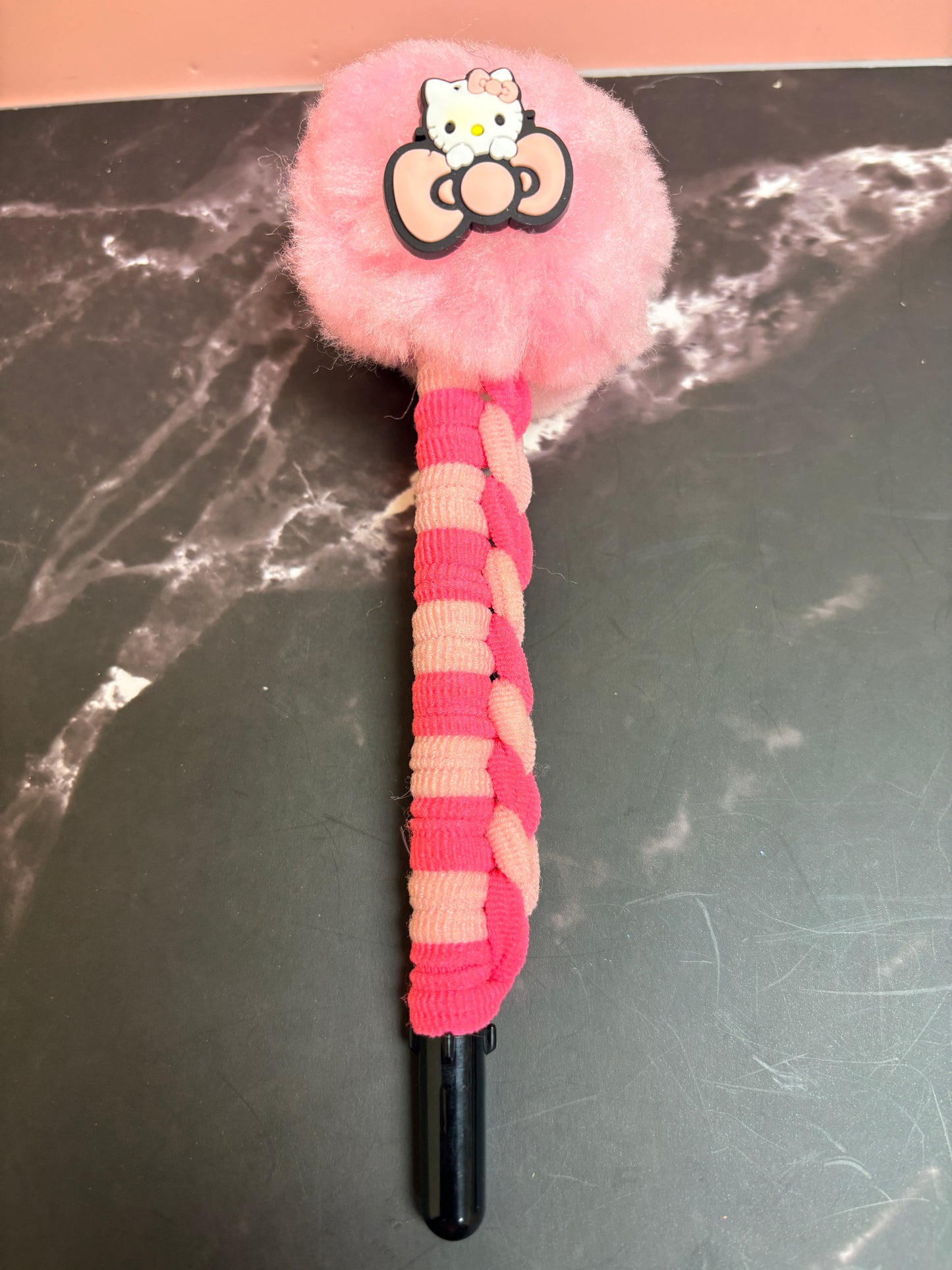 Shades of Pink Pom Pom Pens - 3 to choose from