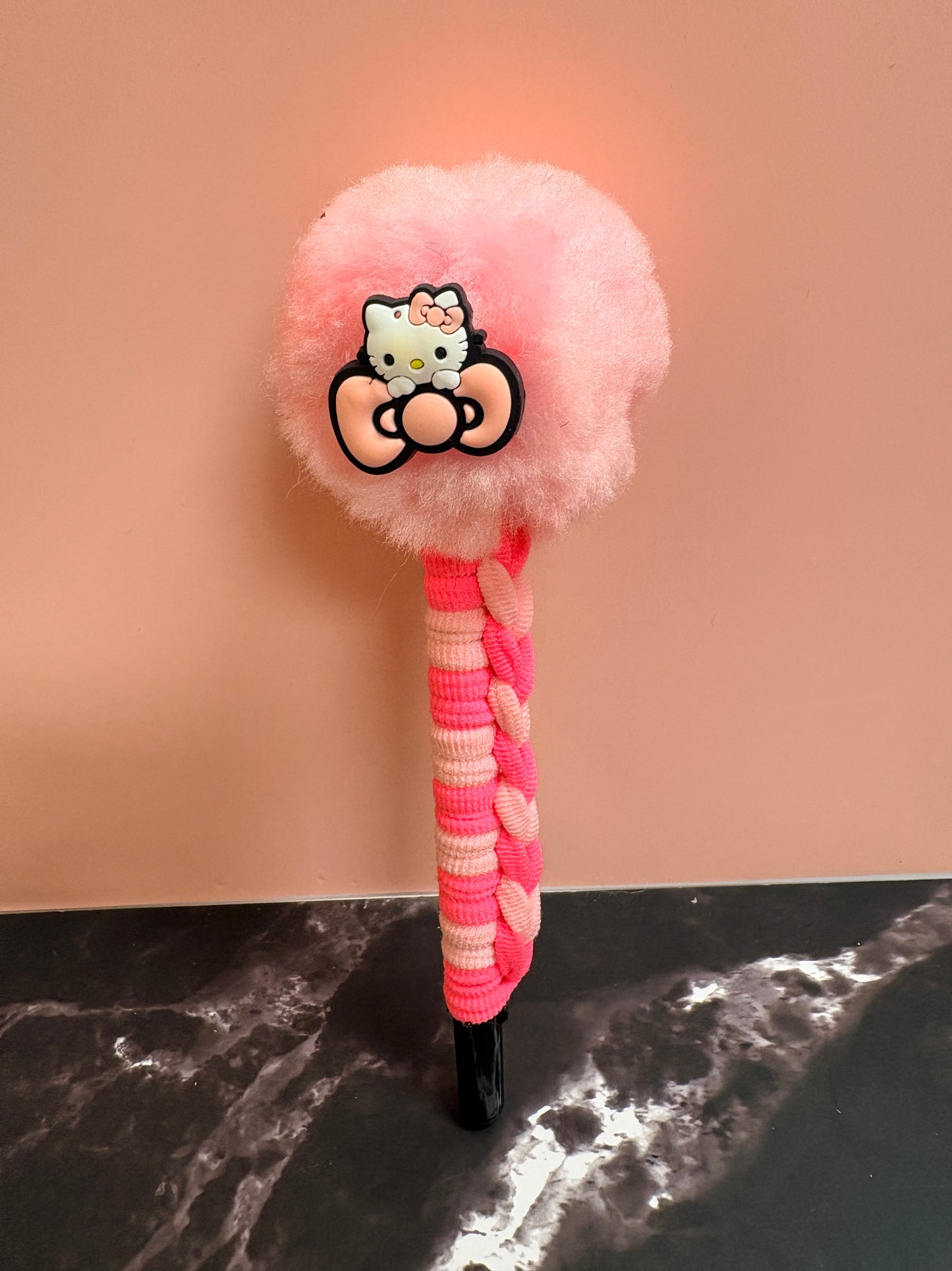 Shades of Pink Pom Pom Pens - 3 to choose from