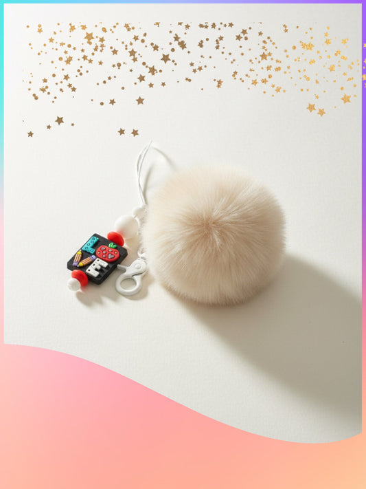 📚🍎 Teacher Love Beaded Keychain