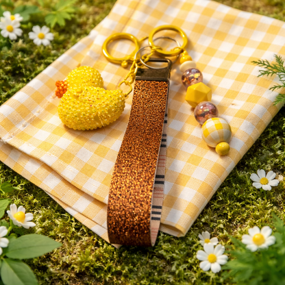 Rubber Ducky Wristlet Keychain