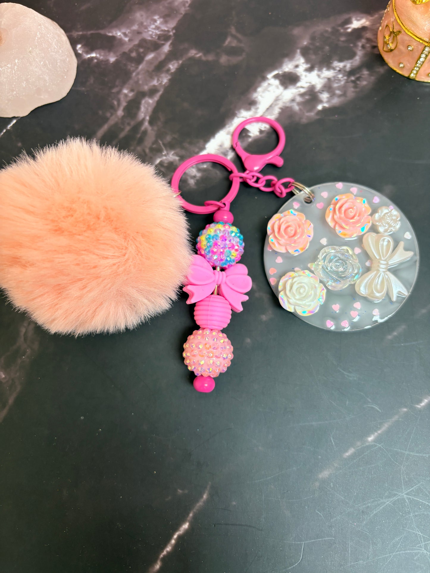 Pretty in Pink Keychain
