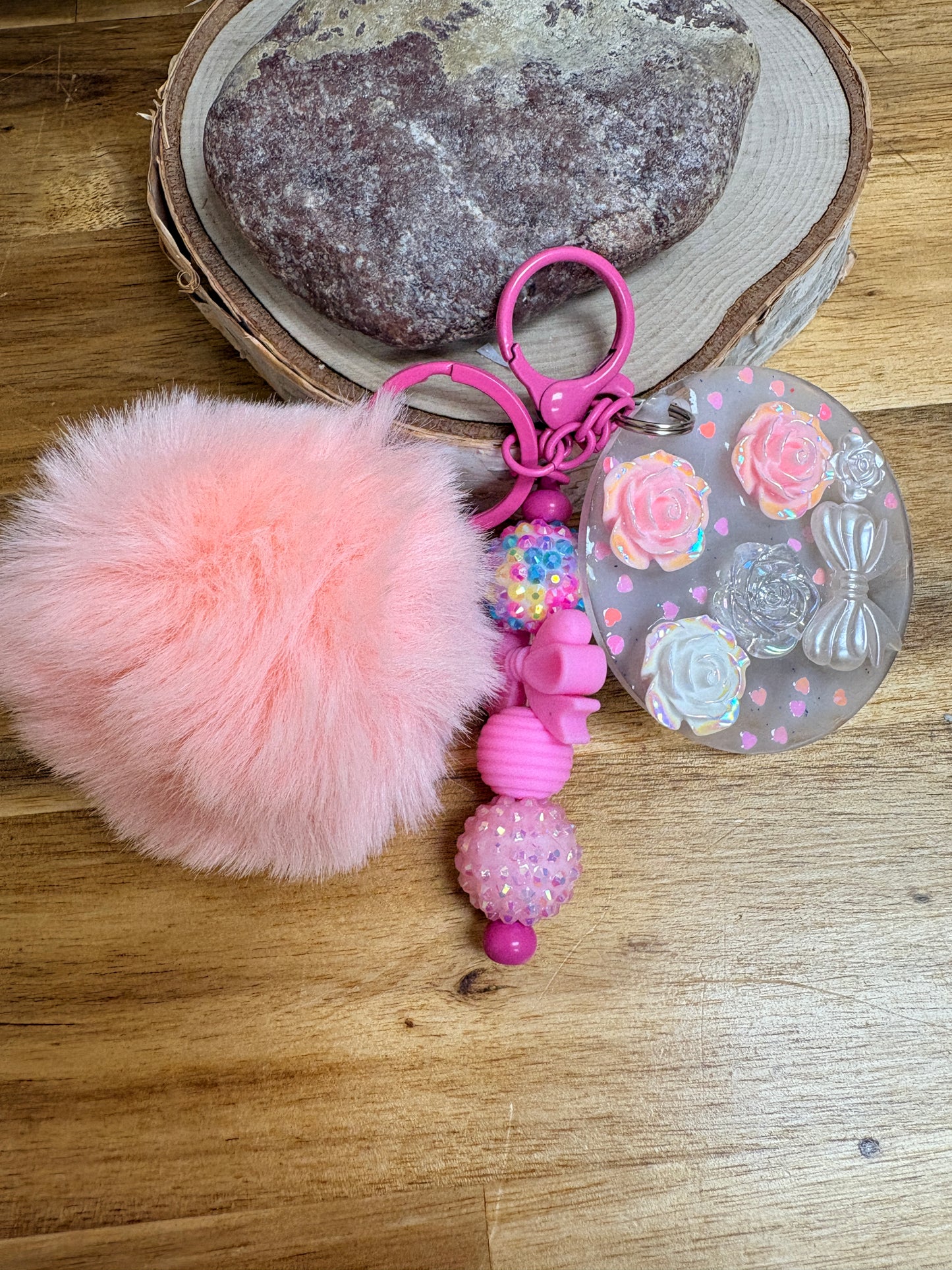 Pretty in Pink Keychain