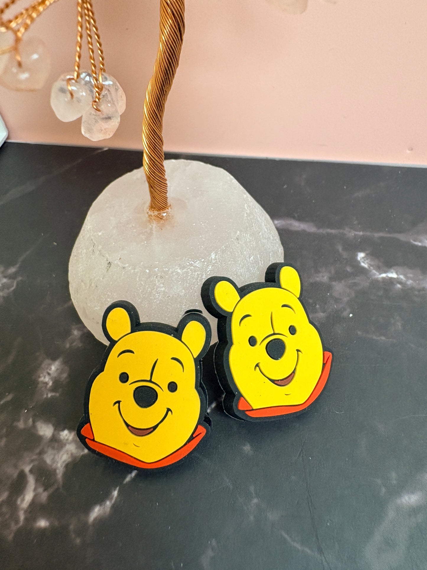 Sunny Yellow Bear Post Earrings – Cute Character-Inspired Studs