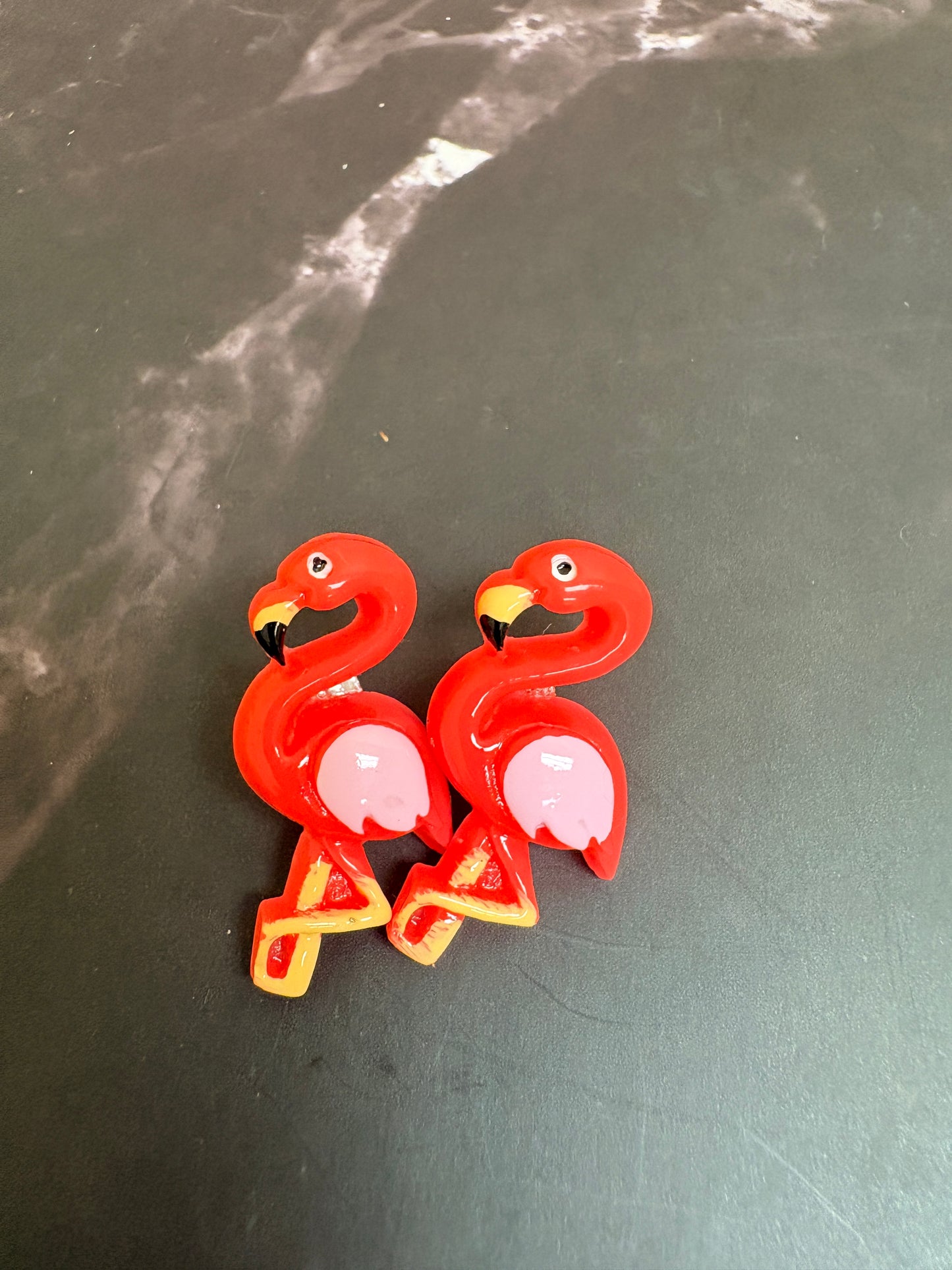 Flamingo Stud Earrings-Pink or dark pink