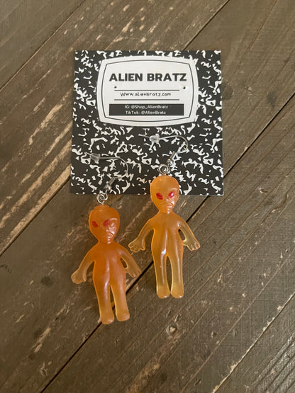 Orange Alien Wire EarringsPink tiful of LOVE