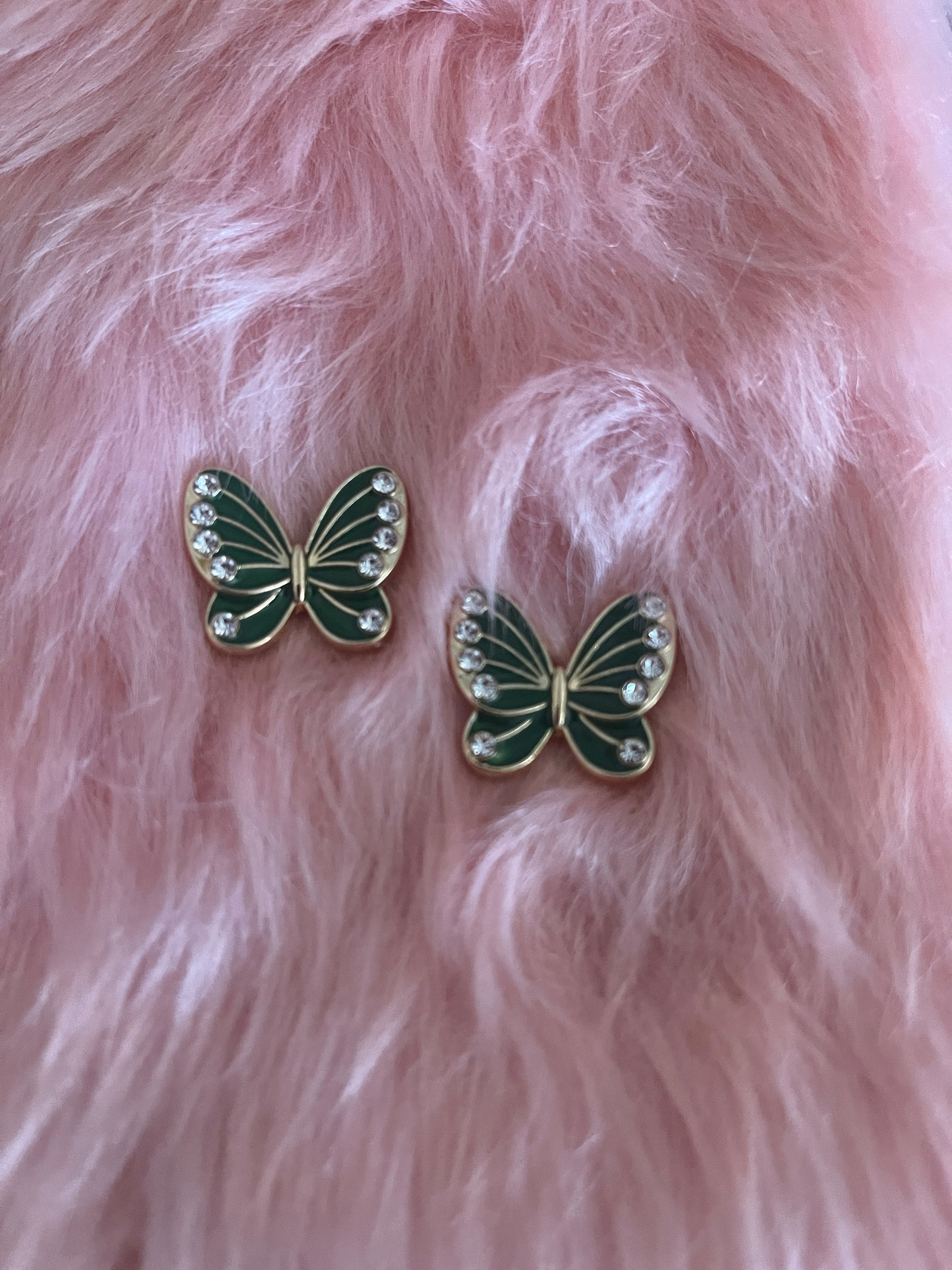 Green Butterfly Stud EarringsPink tiful of LOVE