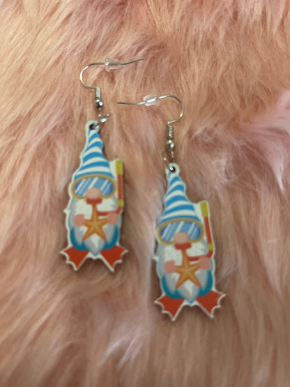 Beach Gnome Wire earringsPink tiful of LOVE