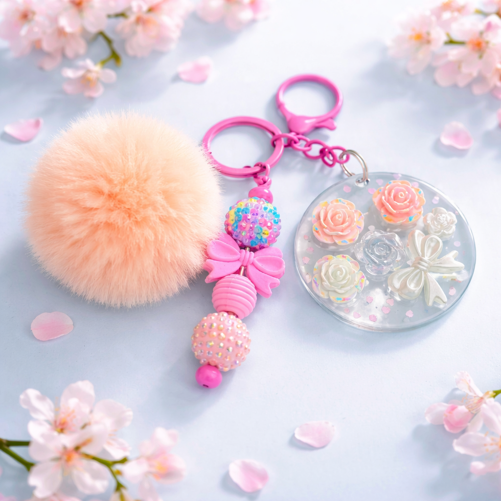 Pretty in Pink Keychain