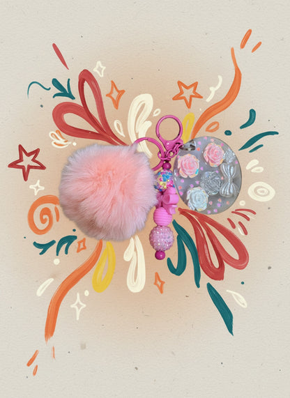 Pretty in Pink Keychain