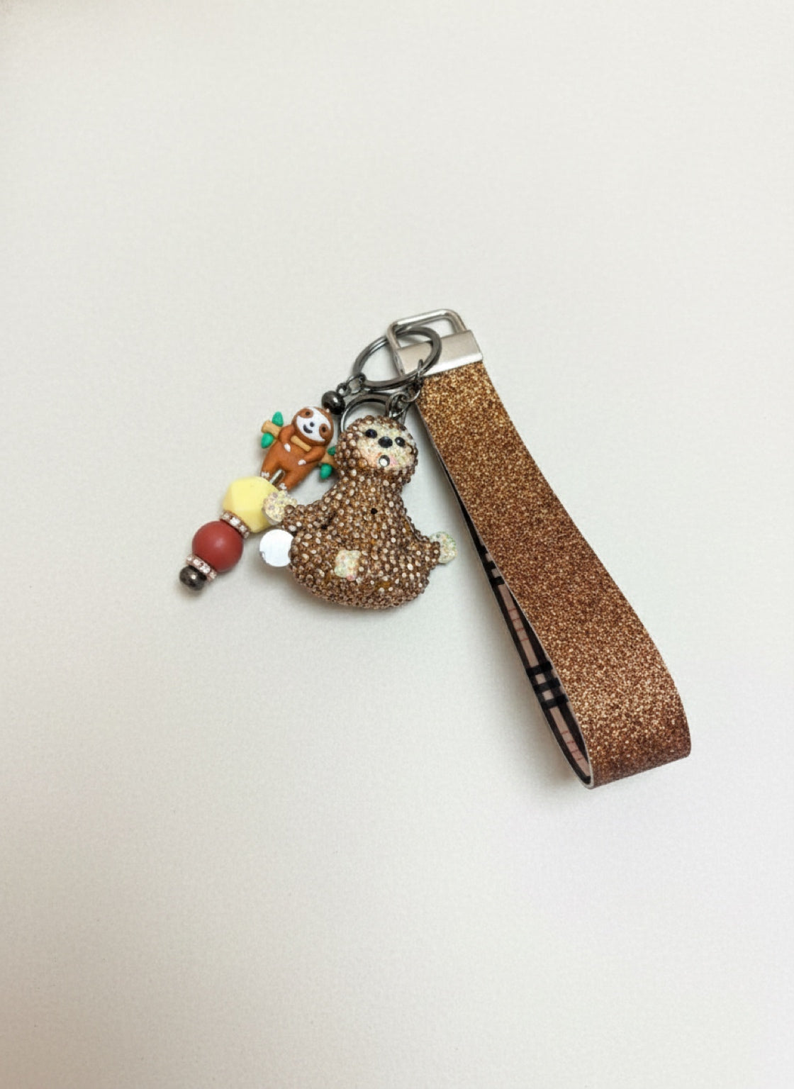Sloth Wristlet Keychain