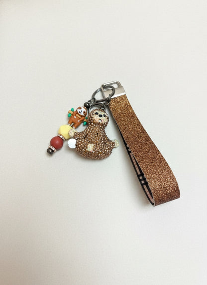 Sloth Wristlet Keychain