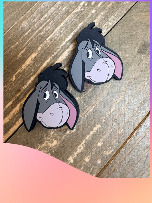 Sweet Grey Donkey Post Earrings – Cute Character-Inspired Studs