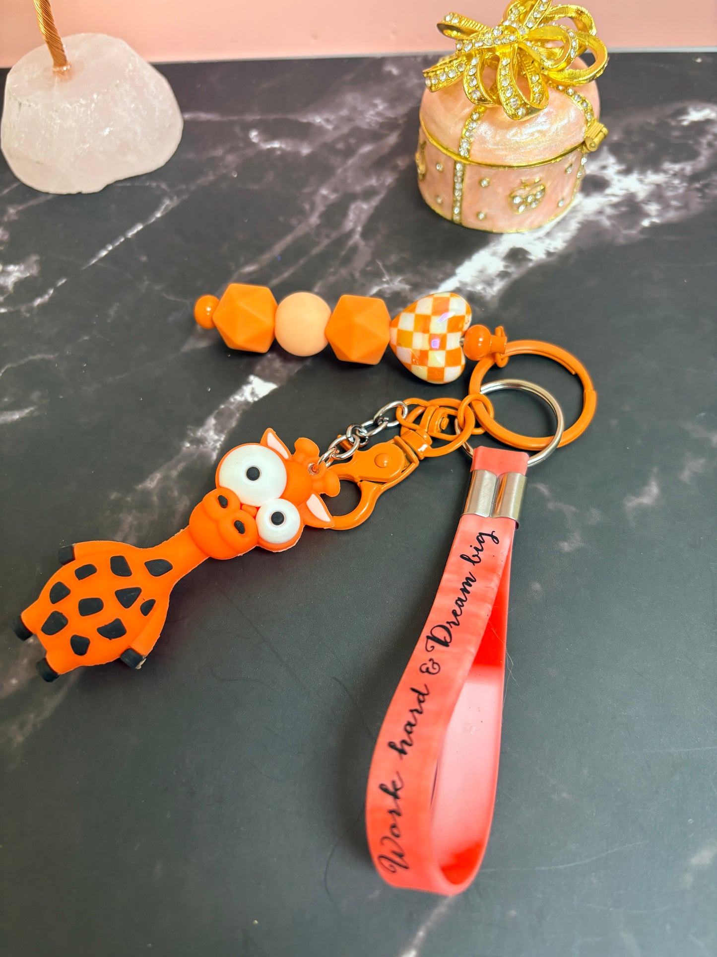 Giraffe Keychain Wristlet