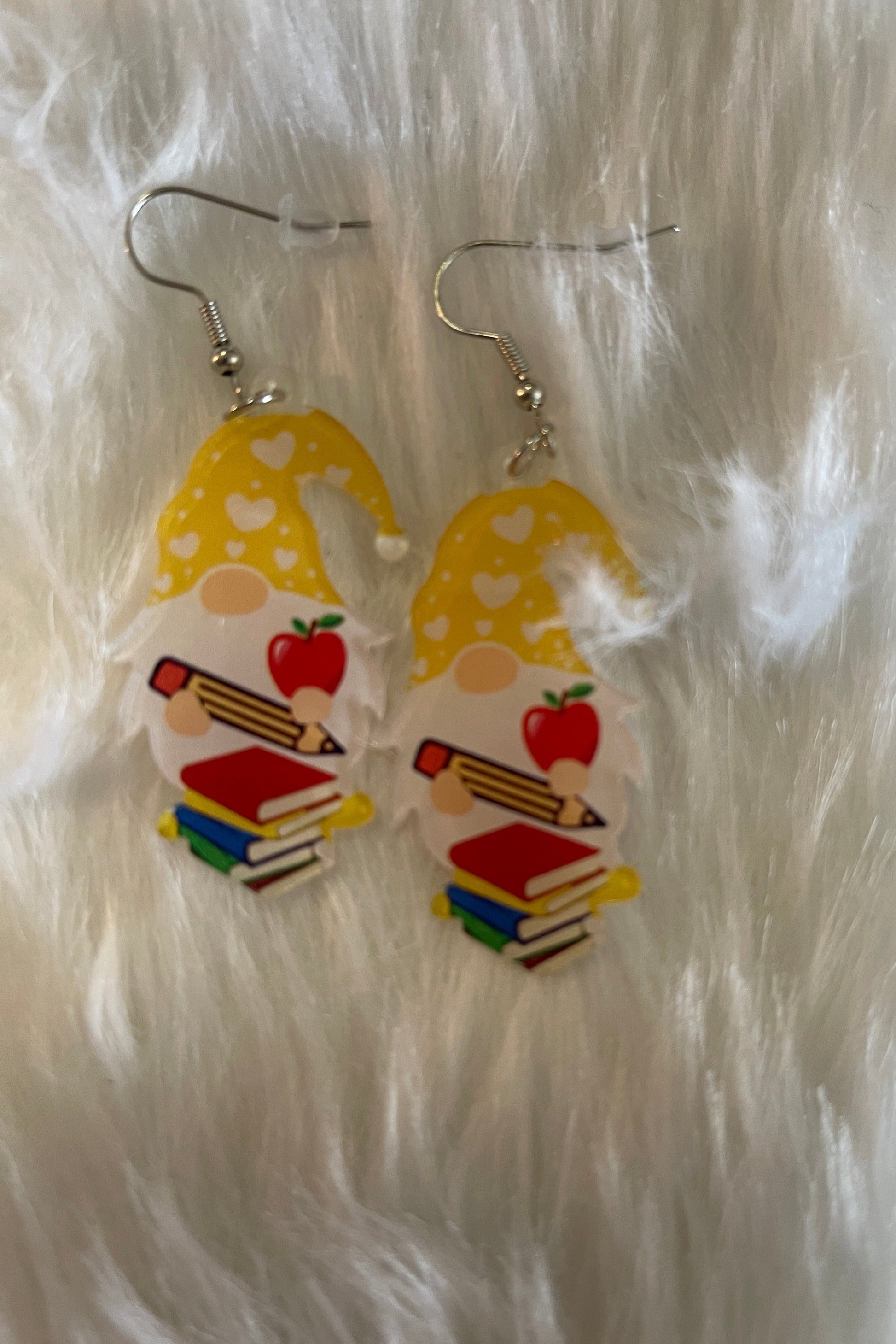 School Gnome Wire earringsPink tiful of LOVE