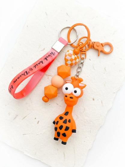 Giraffe Keychain Wristlet