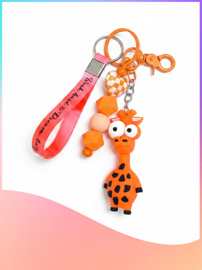 Giraffe Keychain Wristlet