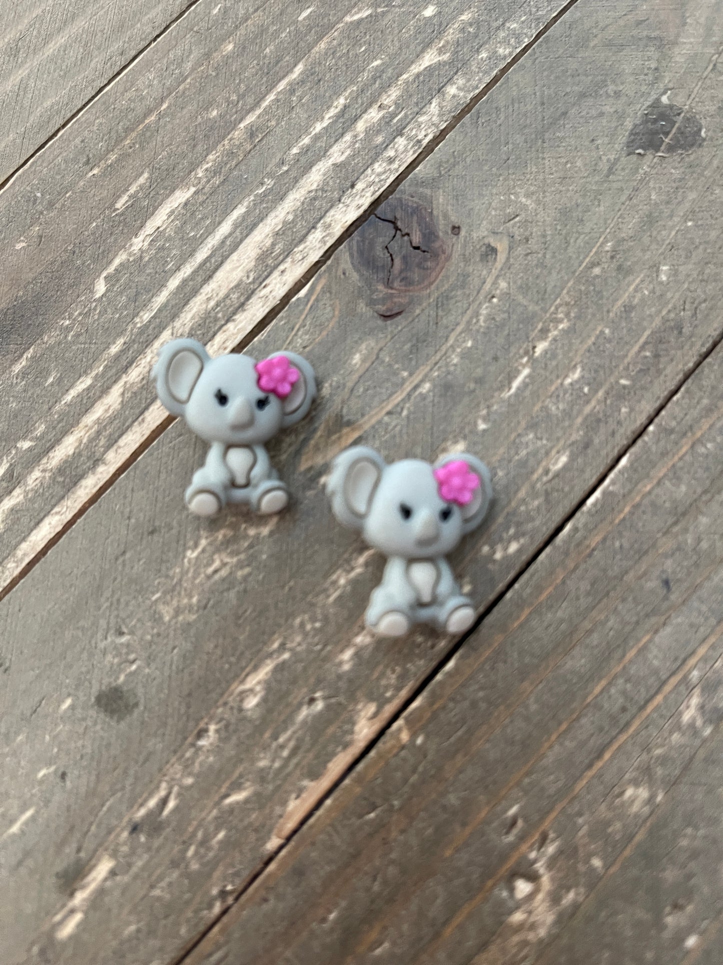 Koala girl with flower Stud EarringsPink tiful of LOVE