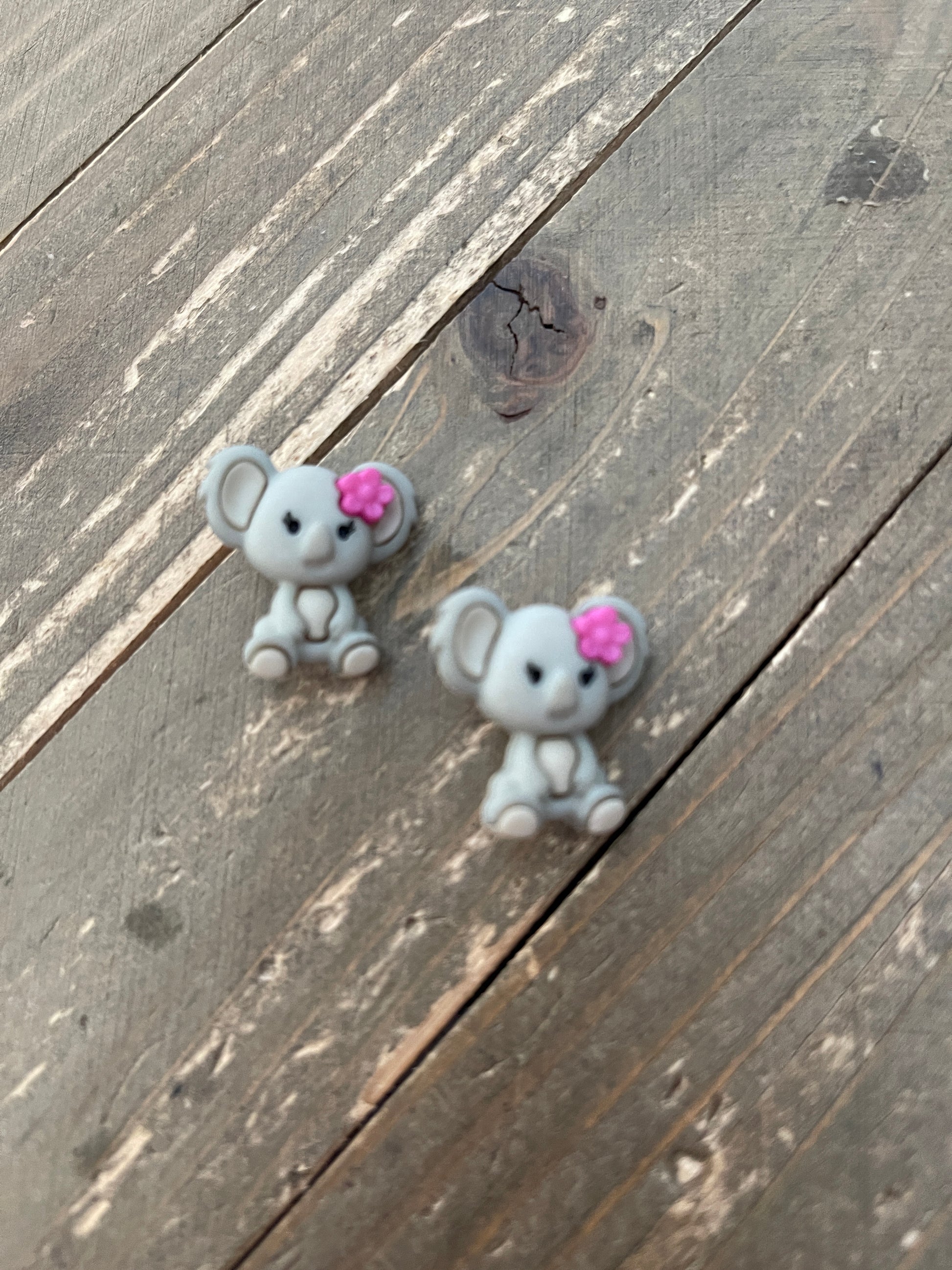 Koala girl with flower Stud EarringsPink tiful of LOVE
