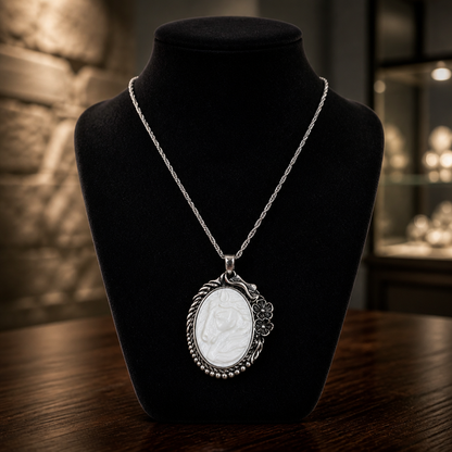 Horse Cameo Necklace