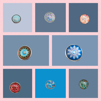 Assorted Snaps Lot- Mixture of Designs 18-20mm SnapsPink tiful of LOVE