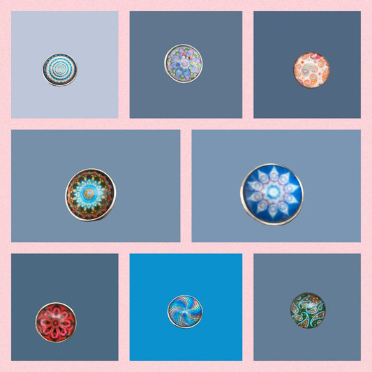 Assorted Snaps Lot- Mixture of Designs 18-20mm SnapsPink tiful of LOVE