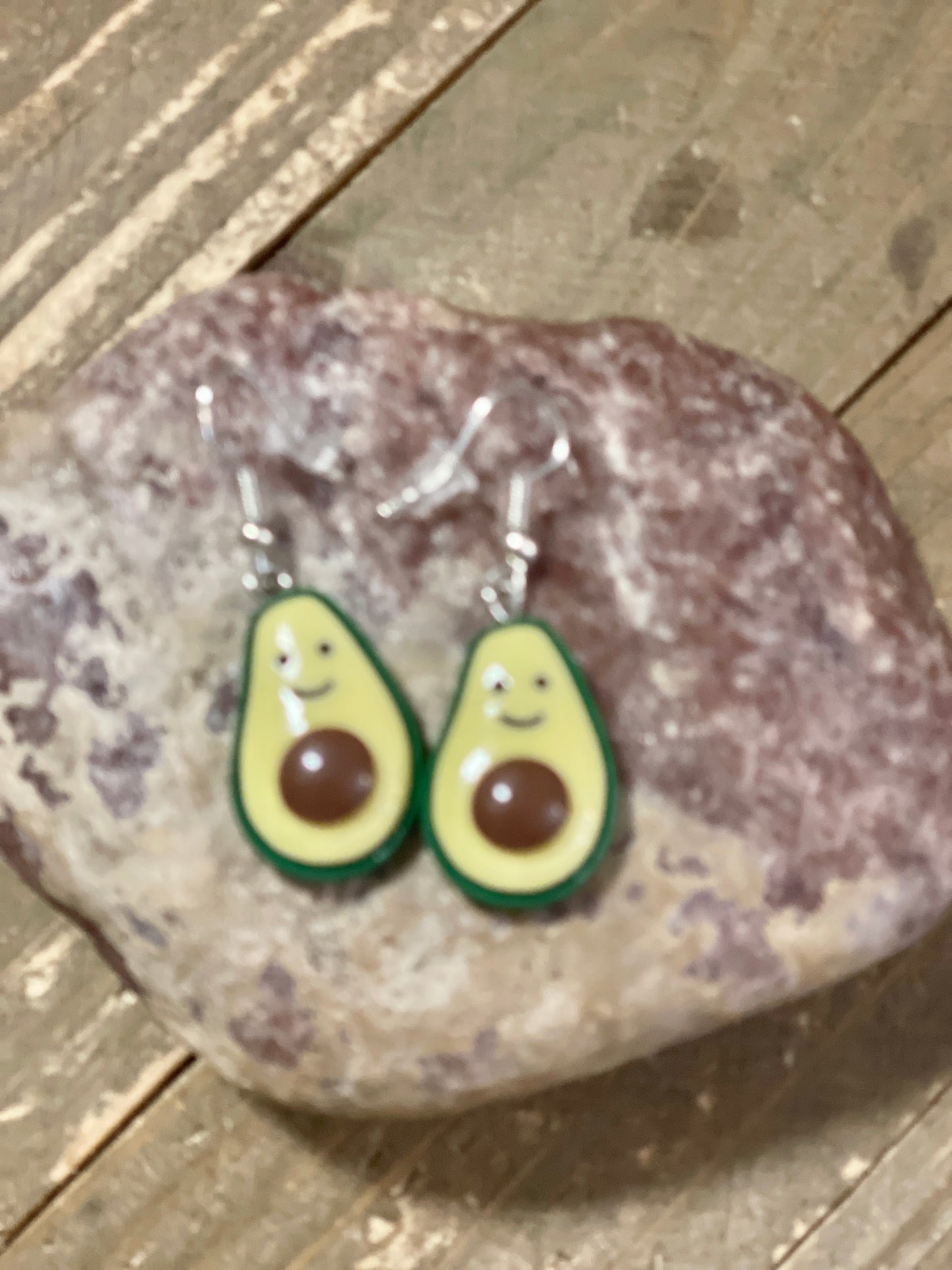Smiling Avocado Wire EarringsPink tiful of LOVE