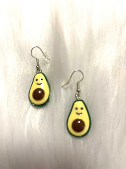 Smiling Avocado Wire EarringsPink tiful of LOVE