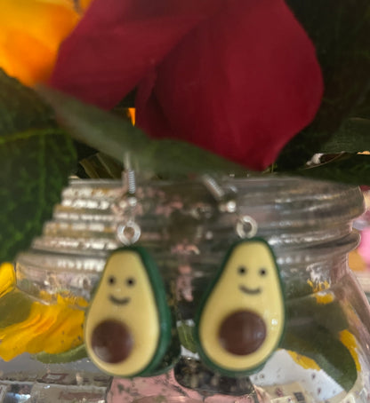 Smiling Avocado Wire EarringsPink tiful of LOVE