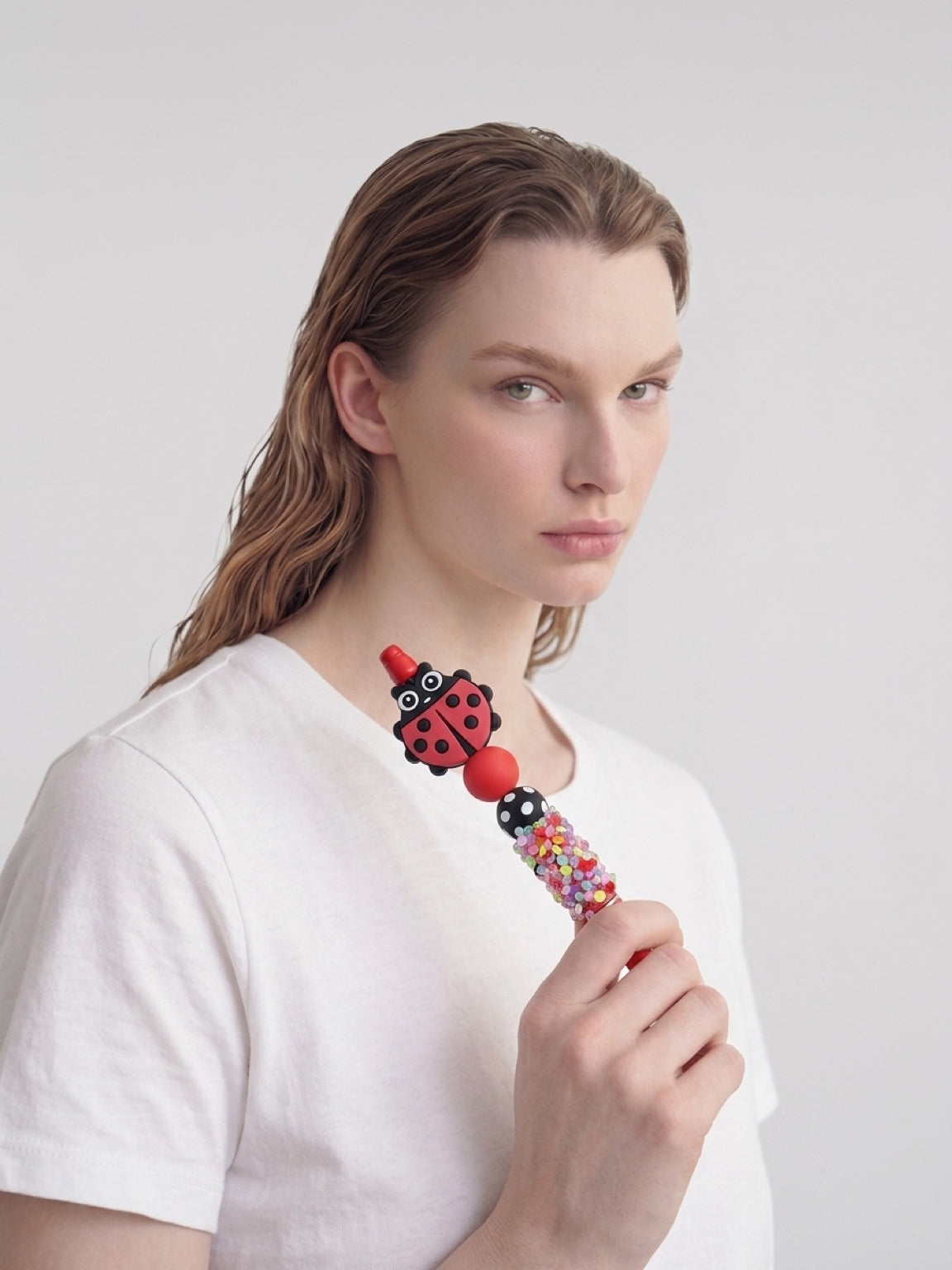 Ladybug Beaded Pen