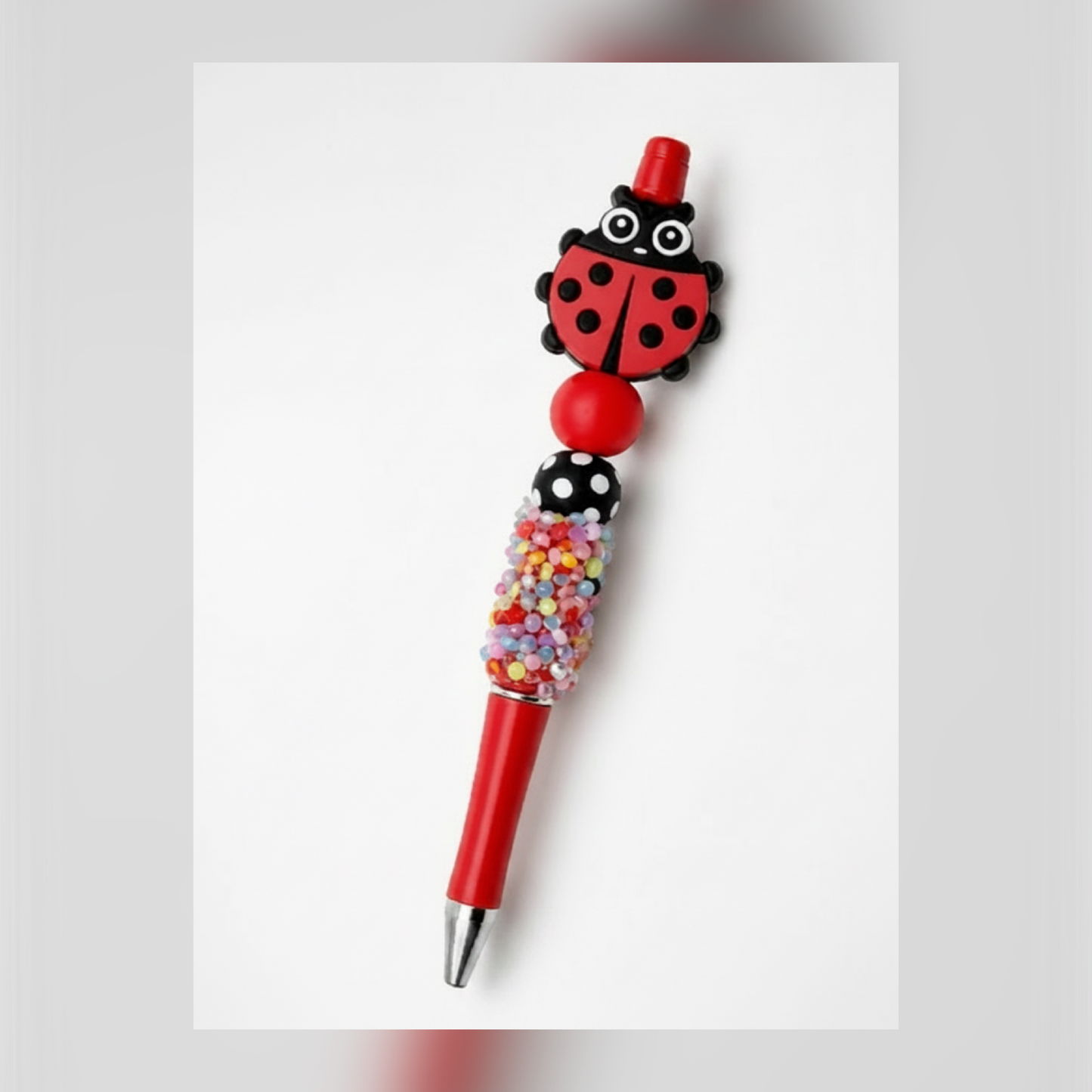 Ladybug Beaded Pen