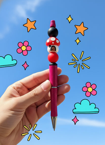 Mushroom Beaded Pen