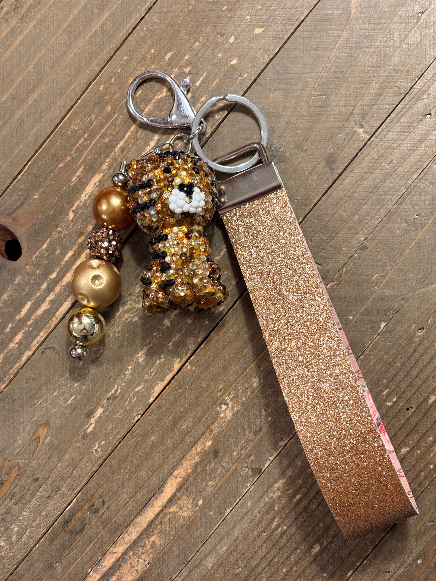 King of the Jungle Lion Flashlight Wristlet Keychain