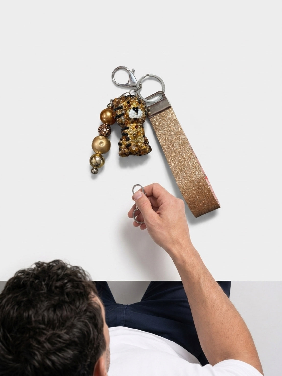 King of the Jungle Lion Flashlight Wristlet Keychain