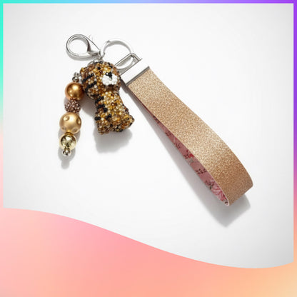 King of the Jungle Lion Flashlight Wristlet Keychain
