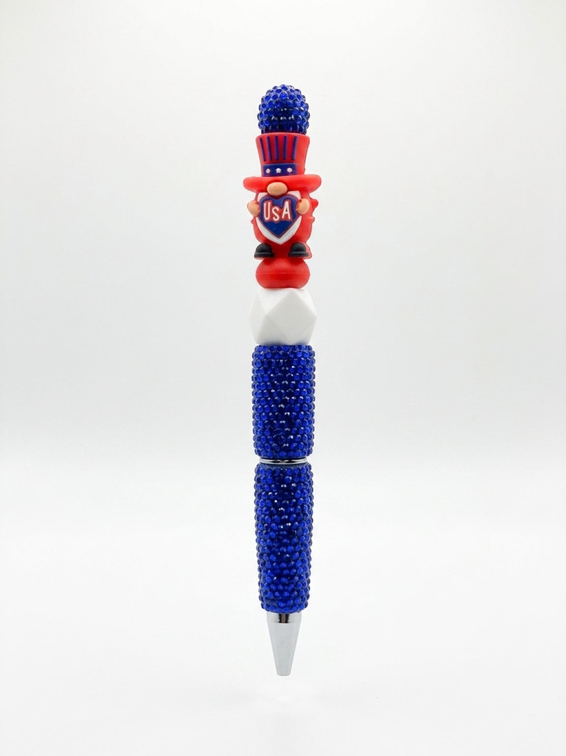 Patriotic USA Gnome Beadable Pen