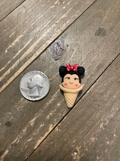 Mouse Ears with Bow Ice Cream Cone Stud EarringsPink tiful of LOVE