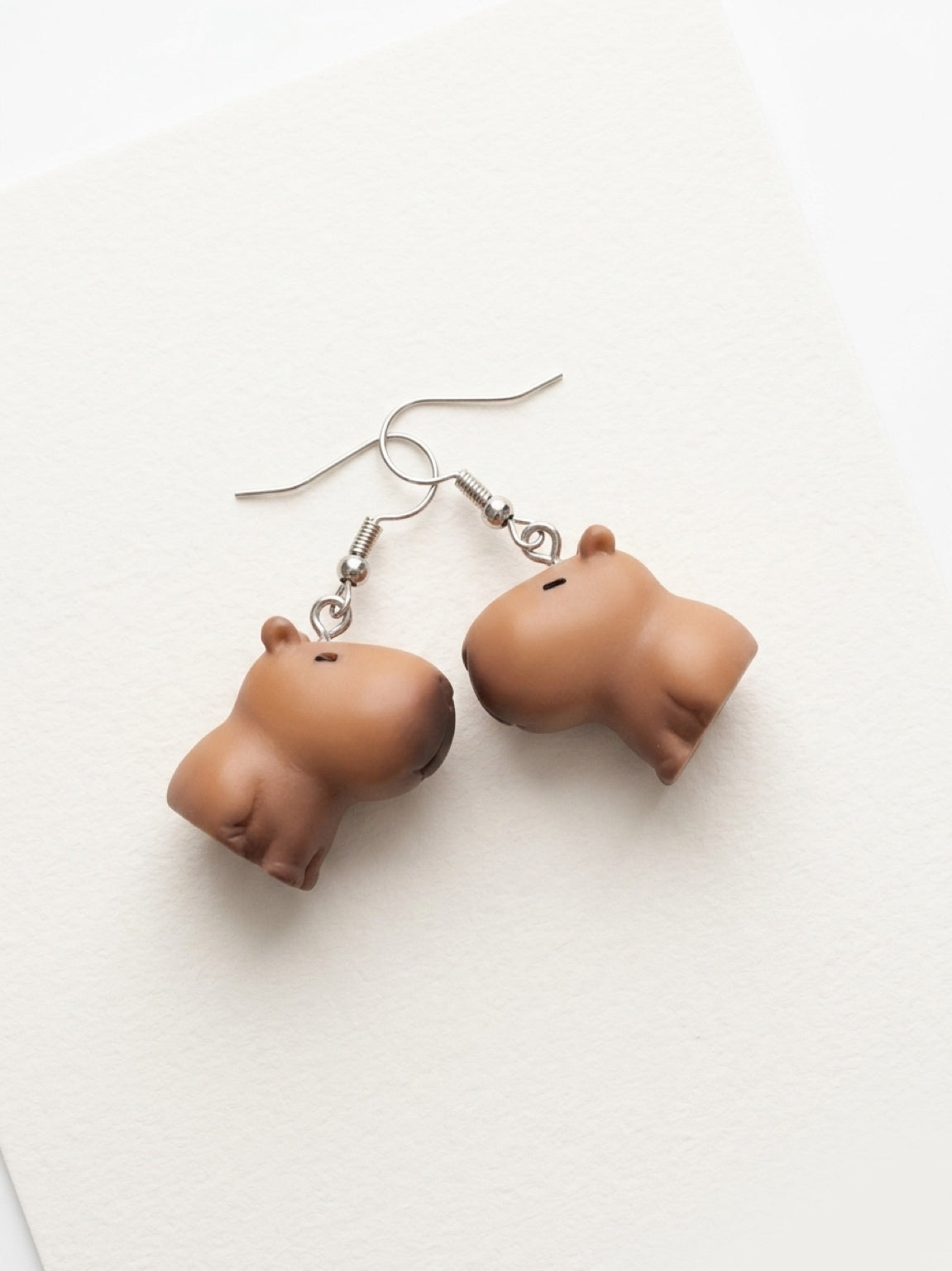 Chubby Capybara Dangle Earrings