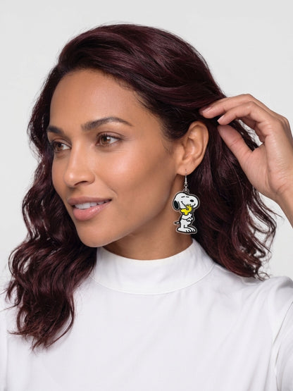 Cute Dog Acrylic Wire Earrings
