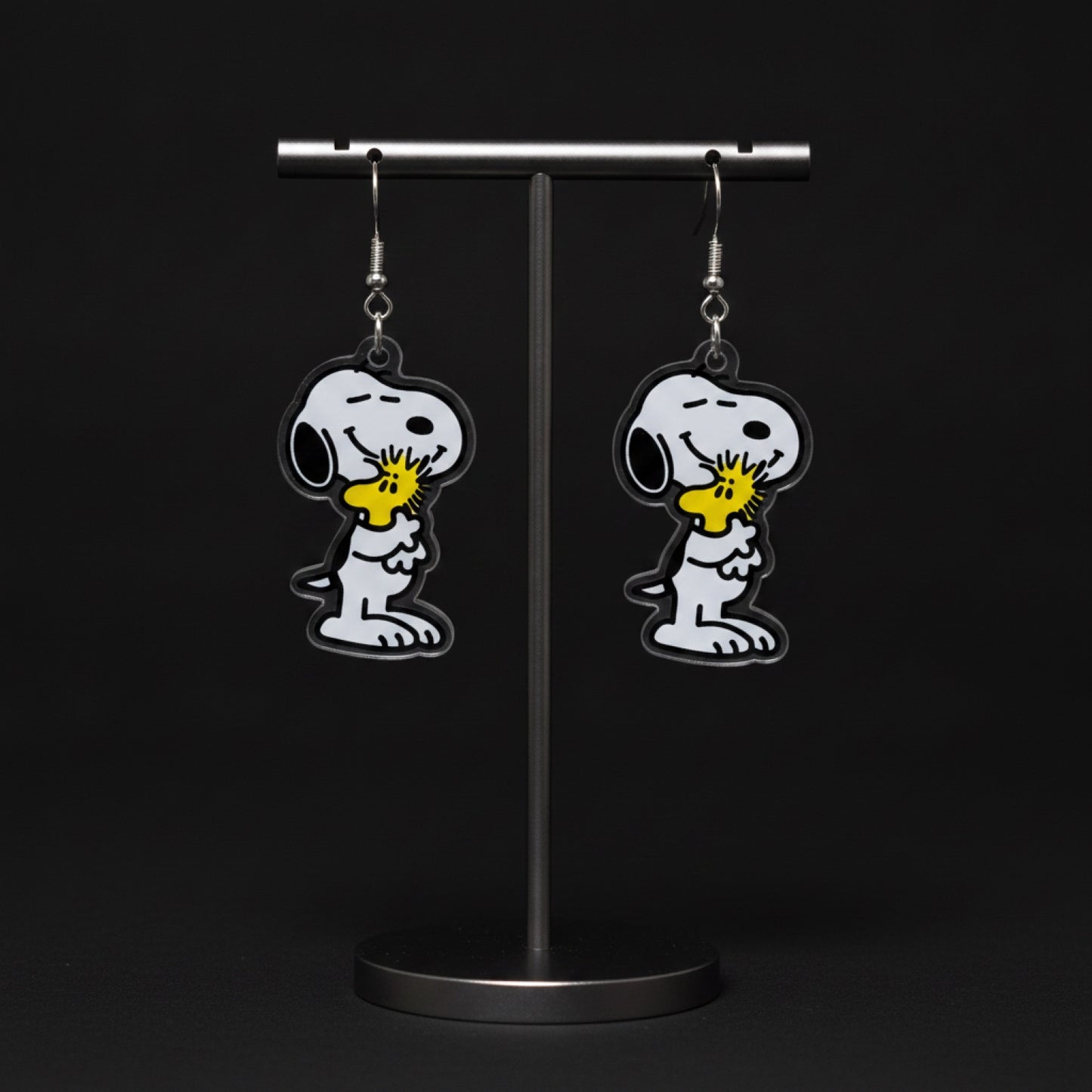 Cute Dog Acrylic Wire Earrings